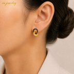 Roman Orbit Earrings - Gold