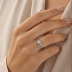 Celestia Duo Silver Ring Set