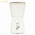 Silver Charm Drop Necklace