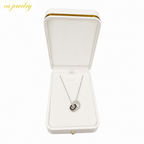 Roman Circle Necklace - Silver