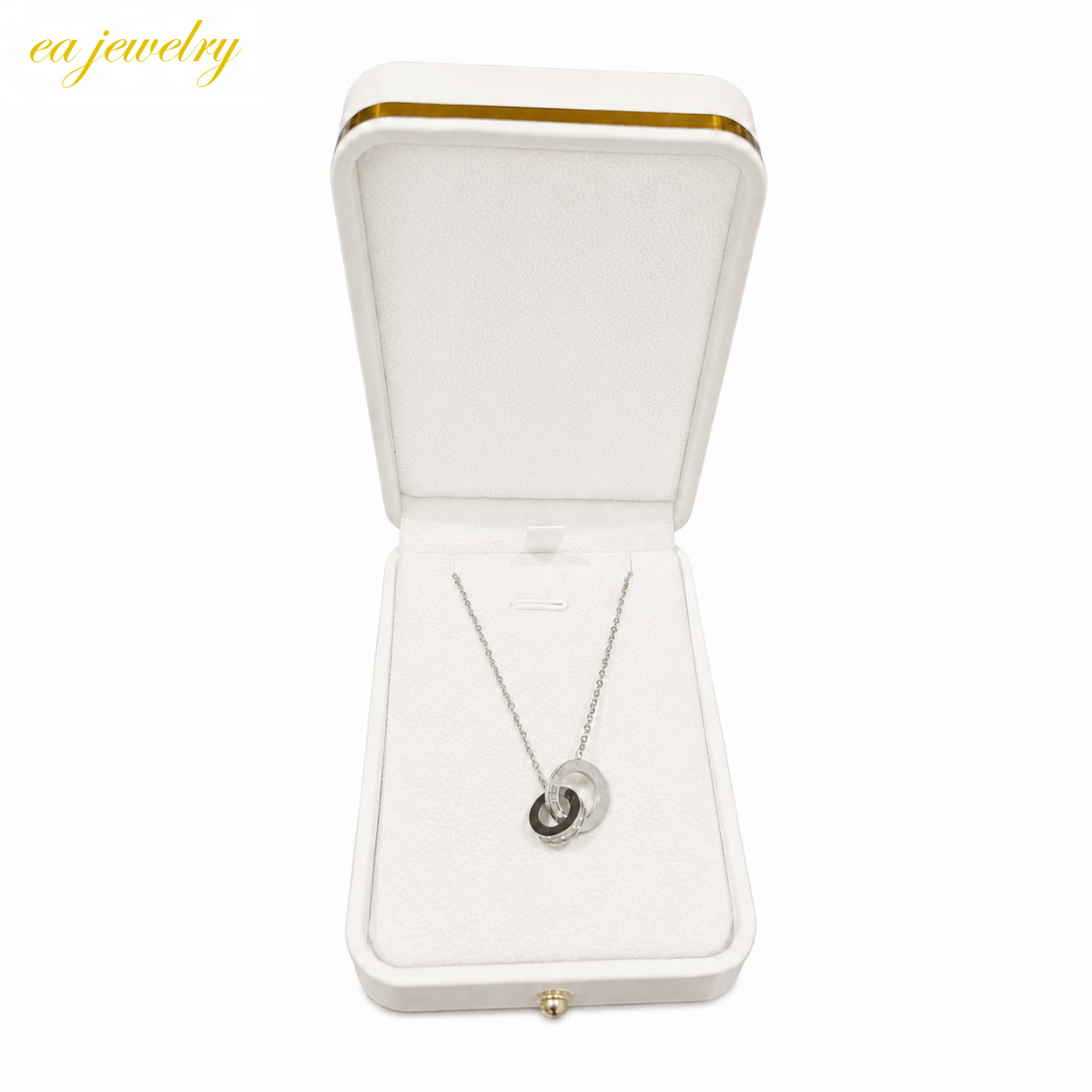 Roman Circle Necklace - Silver