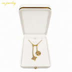 Golden Charm Drop Necklace