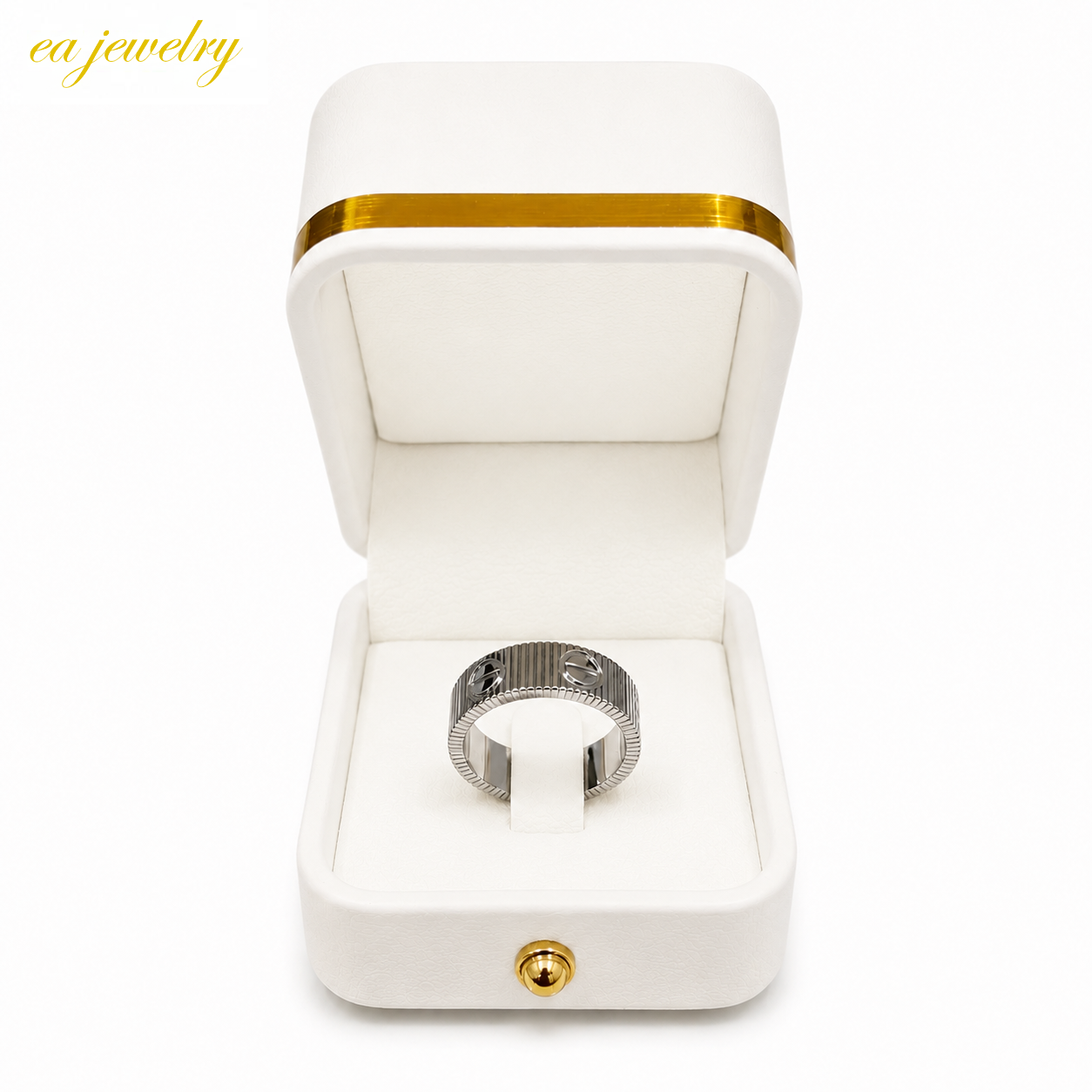 Uravéline Ribbed Ring-Silver