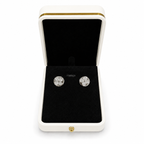 Clover Stud Earrings - Sliver