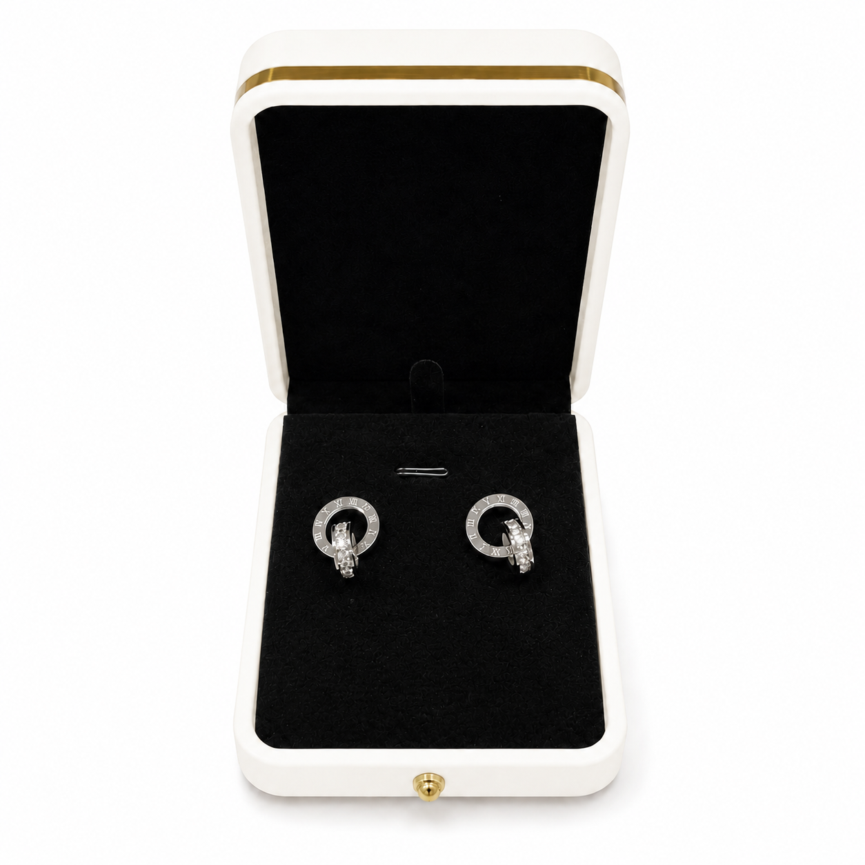 Roman Orbit Earrings - Silver