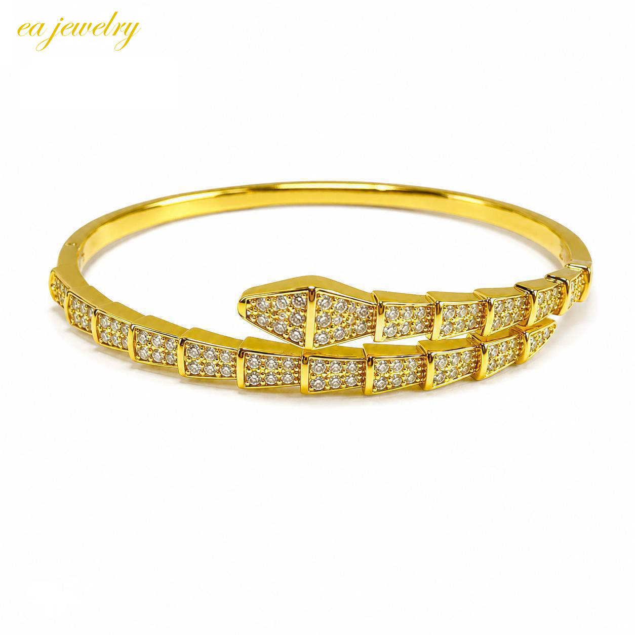 Serpentine Bangle – Gold