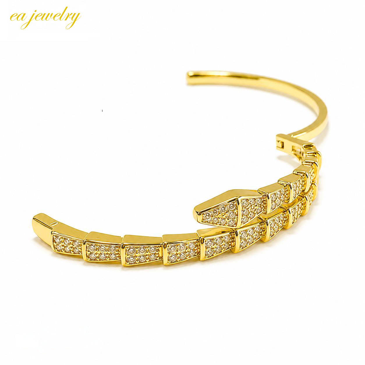 Serpentine Bangle – Gold