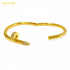 Nail Bangle – Gold