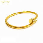 Nail Bangle – Gold