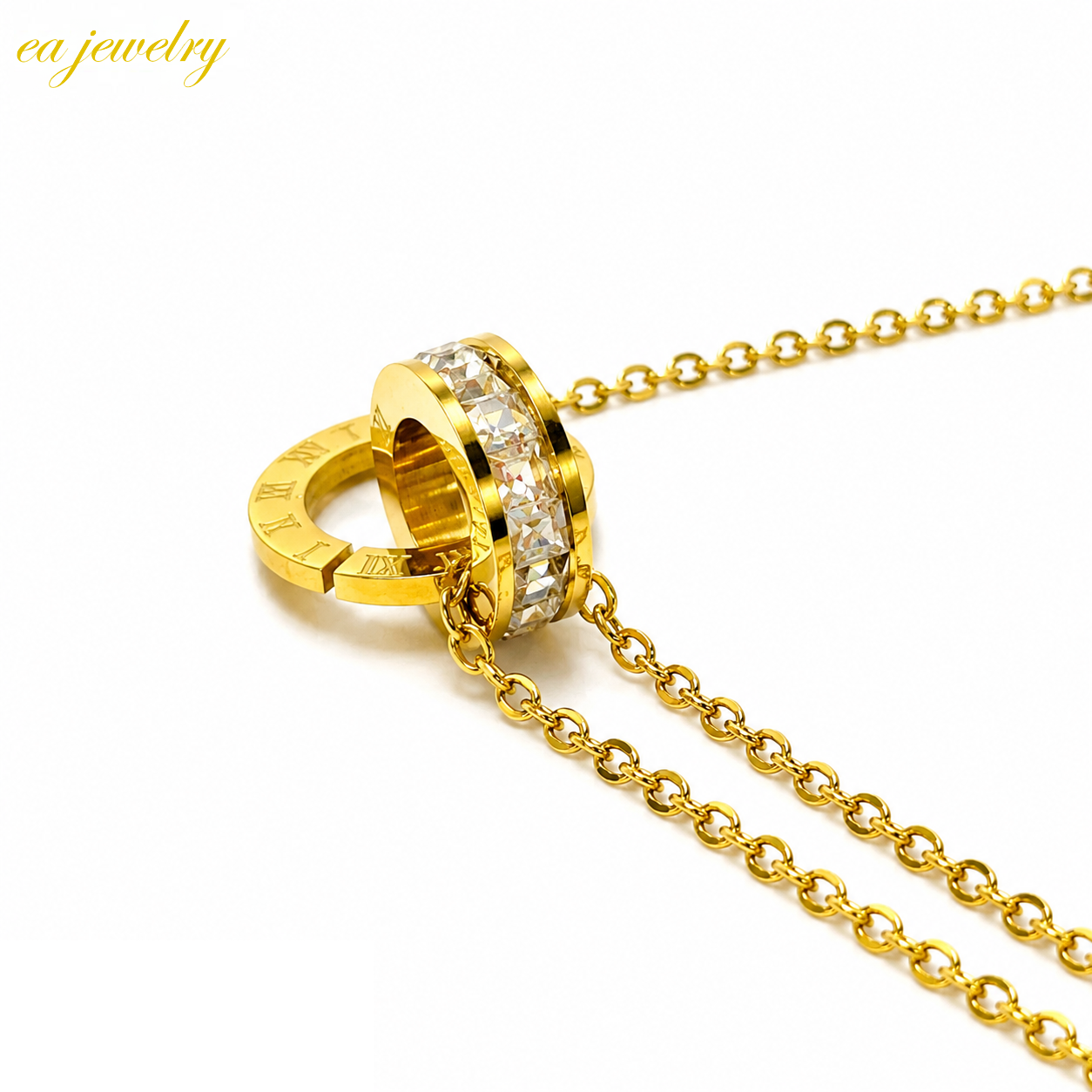 Roman Circle Bracelet- Gold
