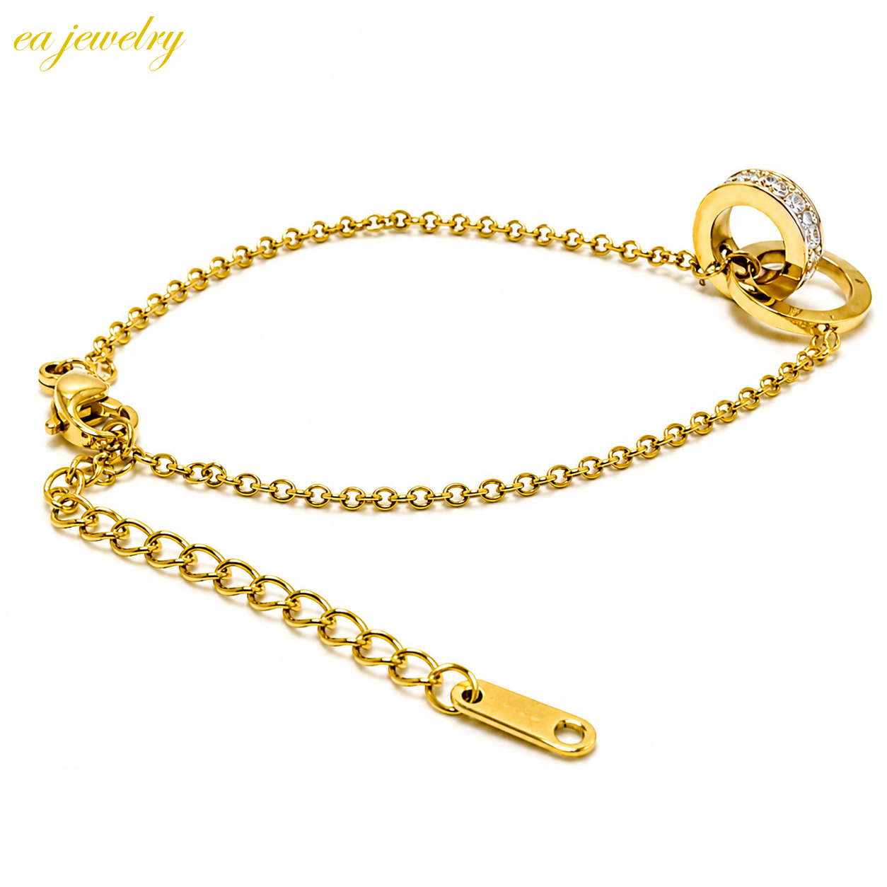 Roman Circle Bracelet- Gold