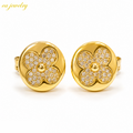 Clover Stud Earrings - Gold