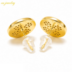 Clover Stud Earrings - Gold