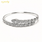 Serpentine Bangle – Silver