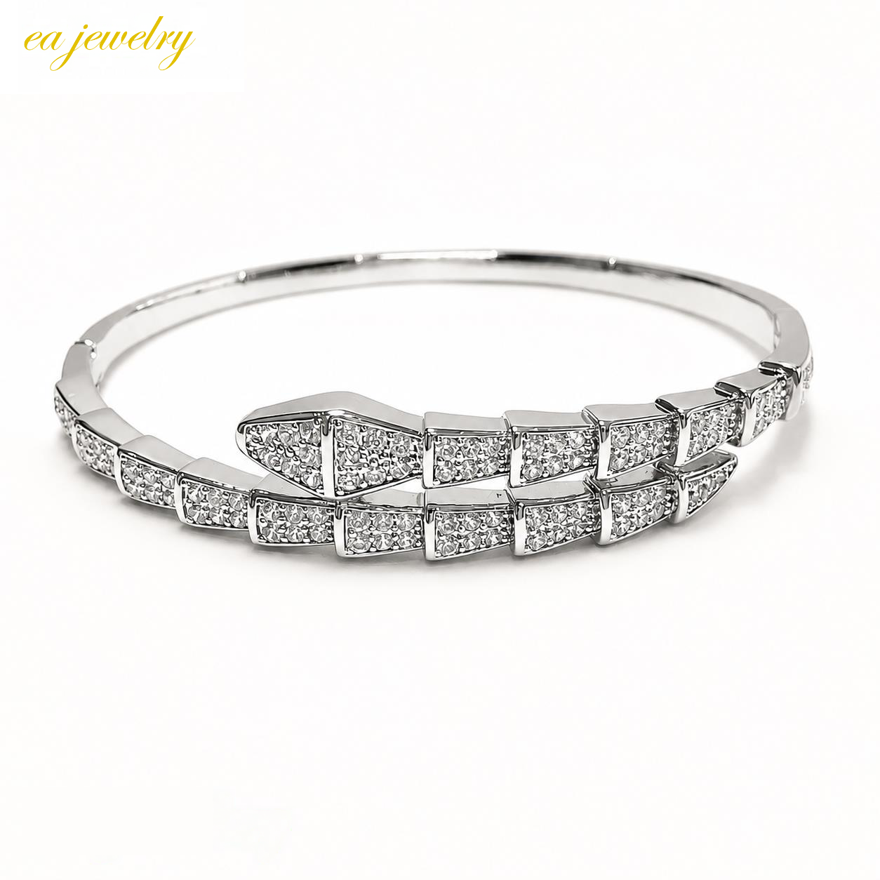 Serpentine Bangle – Silver