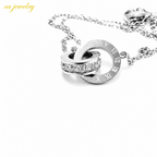 Roman Circle Bracelet - Silver