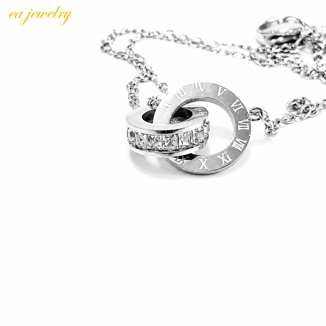 Roman Circle Bracelet - Silver