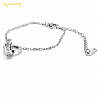 Roman Circle Bracelet - Silver