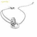 Roman Circle Bracelet - Silver