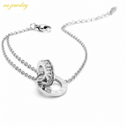 Roman Circle Bracelet - Silver