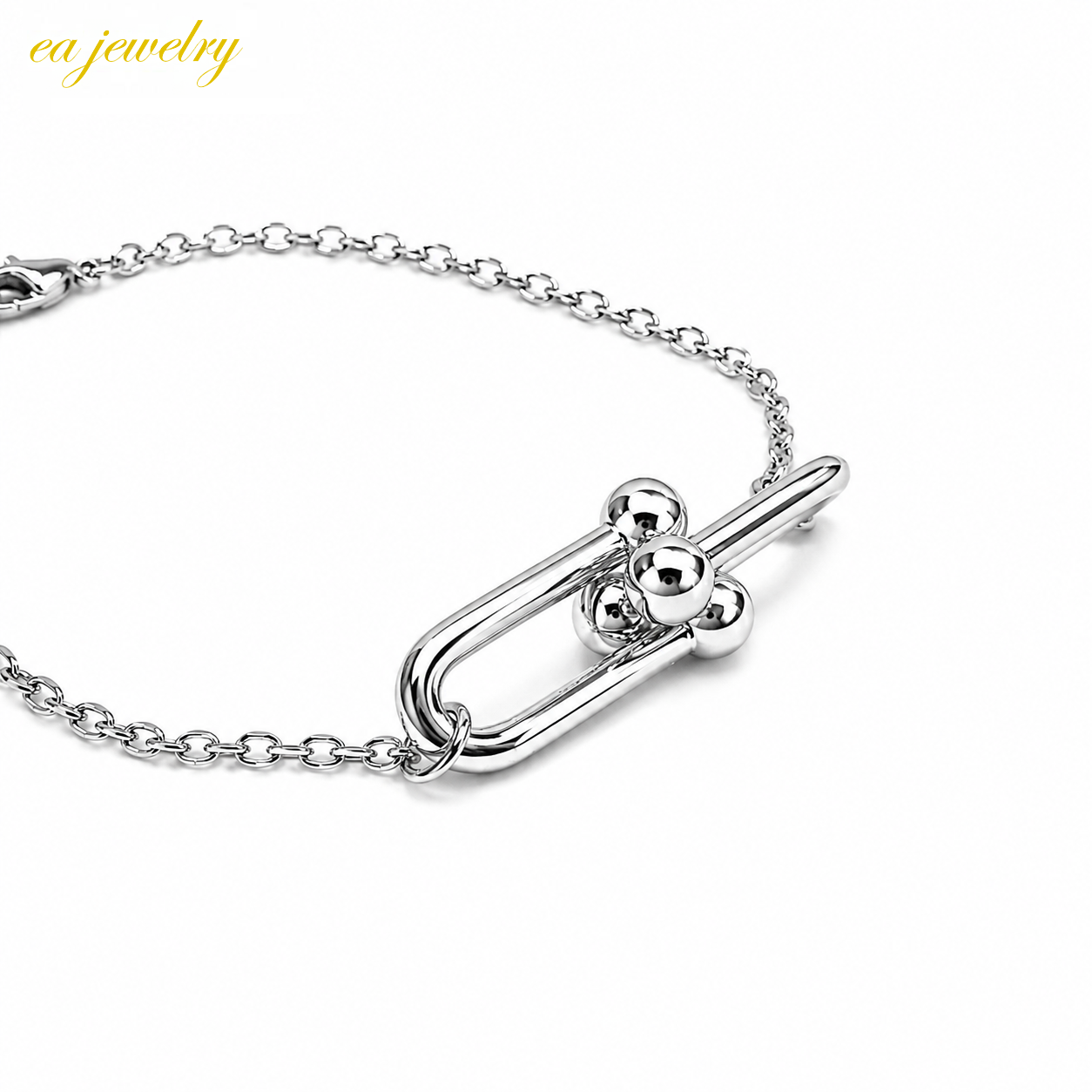Loop Charm Bracelet - Silver
