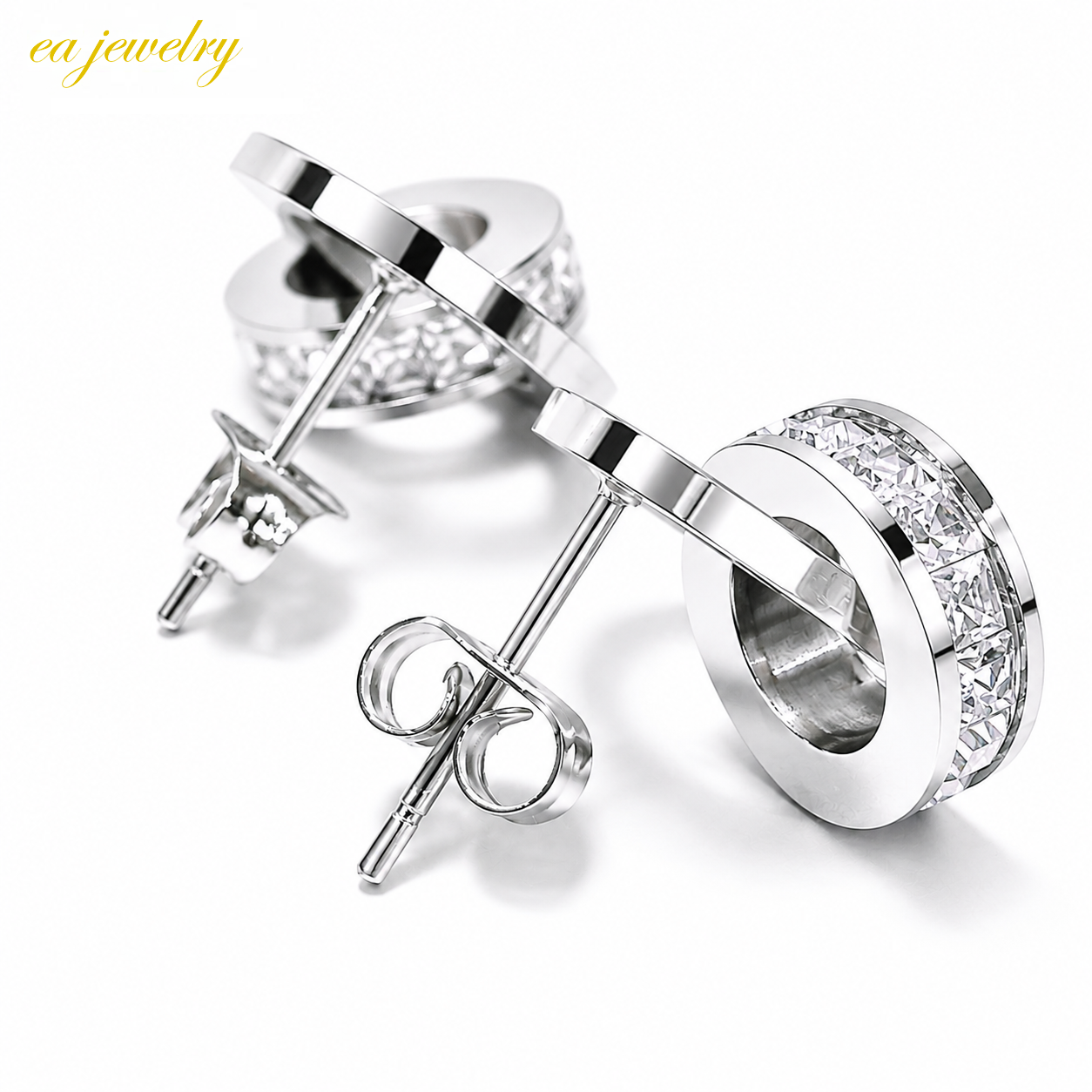 Roman Orbit Earrings - Silver