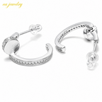Nova Curve Earrings - Silver
