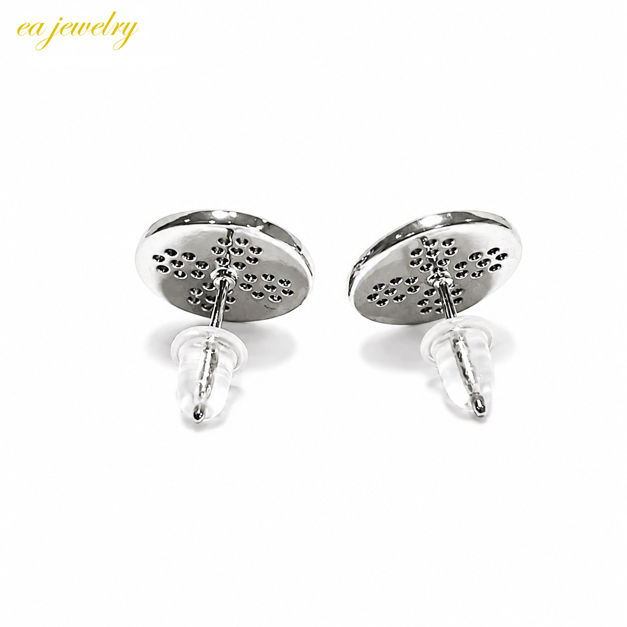 Clover Stud Earrings - Sliver