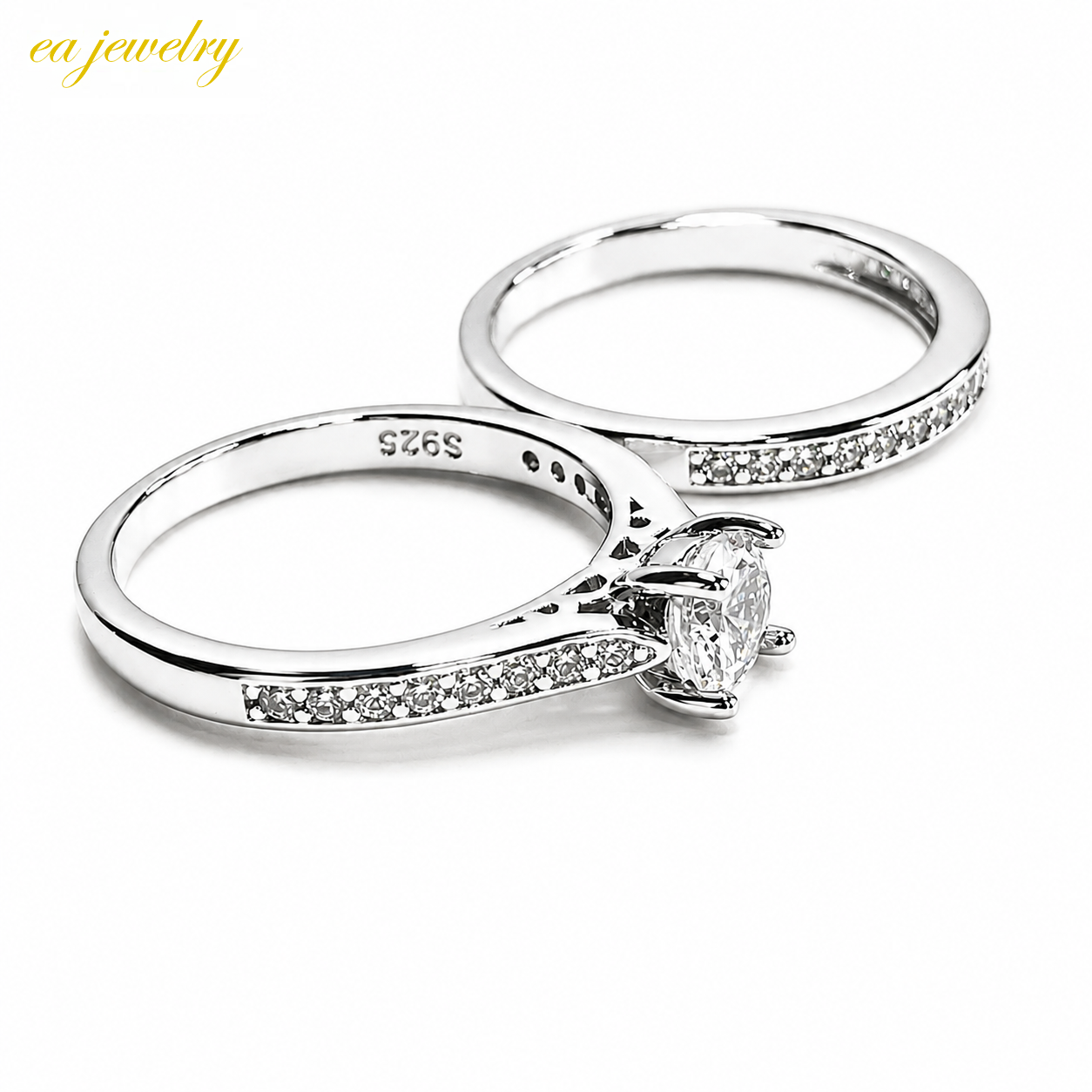 Celestia Duo Silver Ring Set