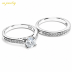 Celestia Duo Silver Ring Set