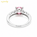 Rosé Lumière Silver Ring