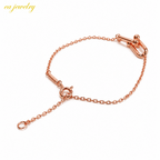 Loop Charm Bracelet – Rose gold