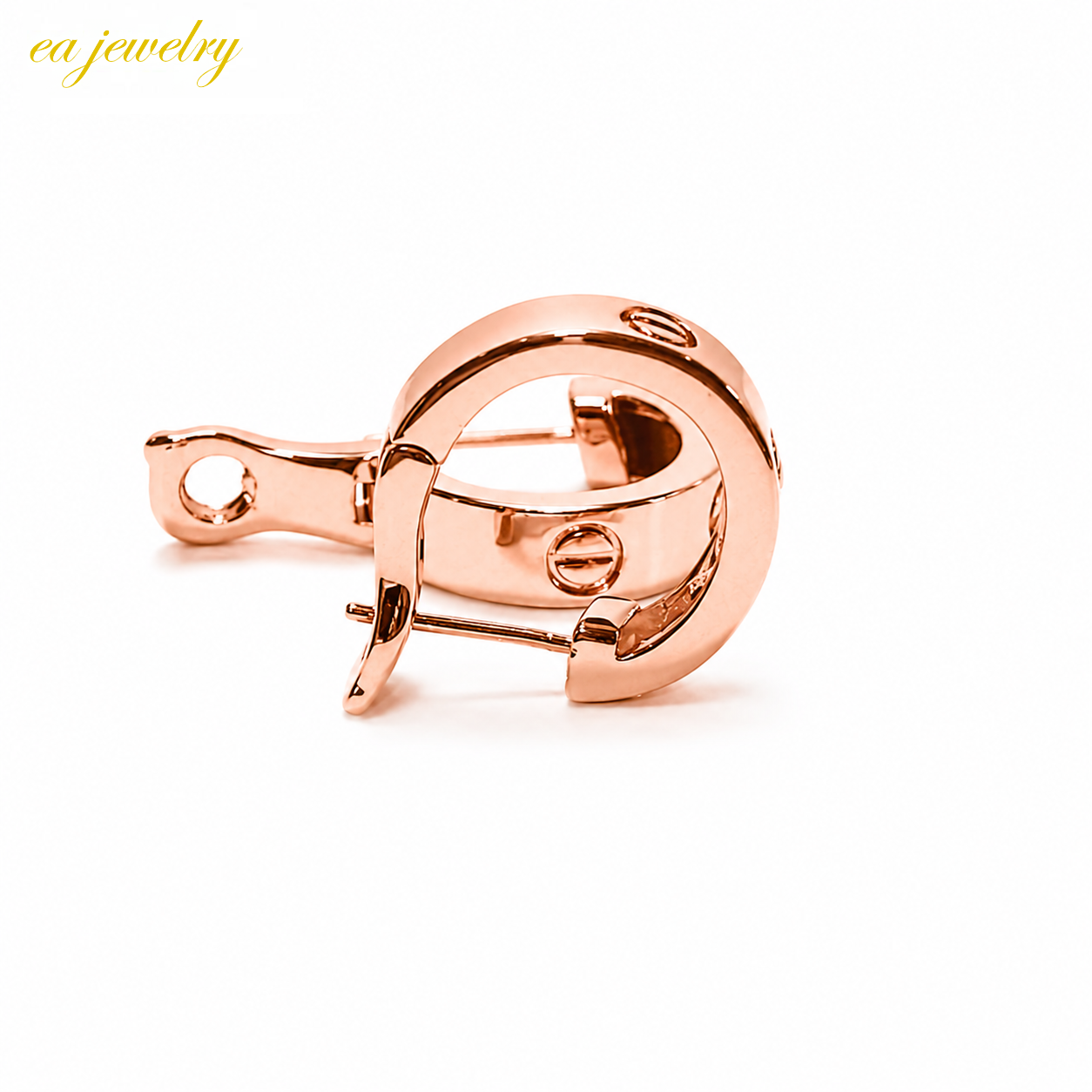Rosé Screw Earrings
