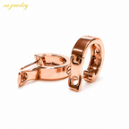 Rosé Screw Earrings
