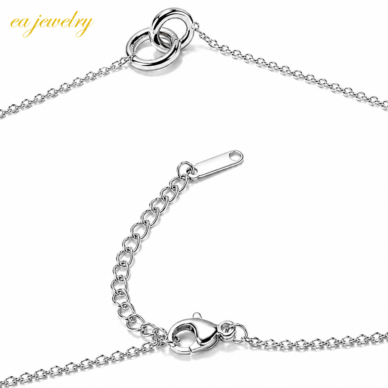 Roman Circle Necklace - Silver