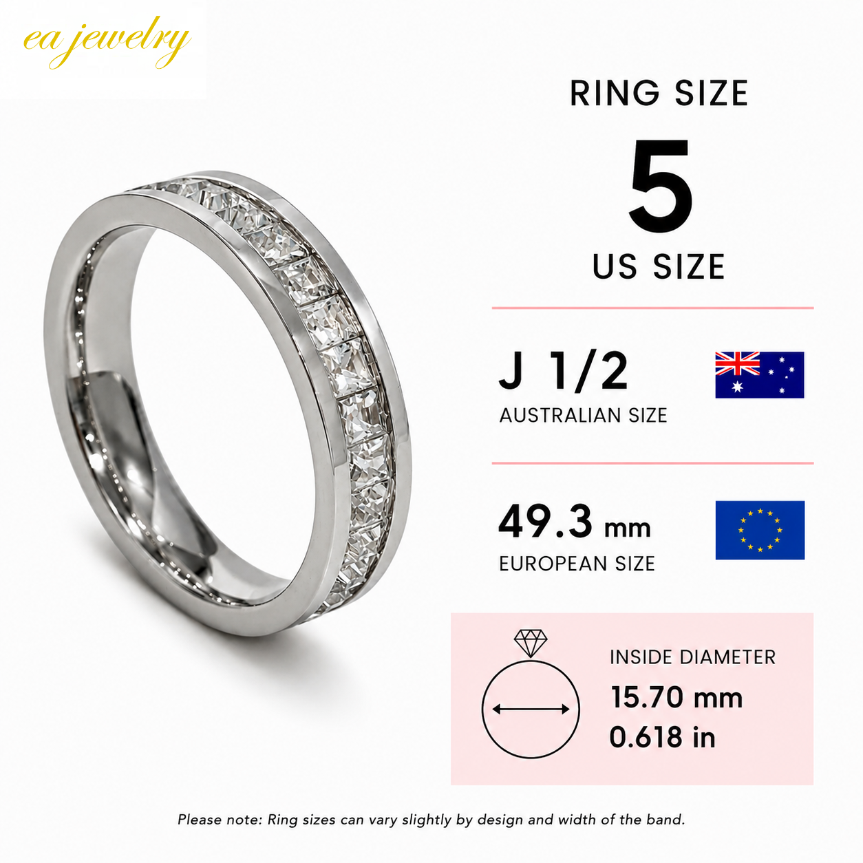 Rosavelle Crystal Band - Silver