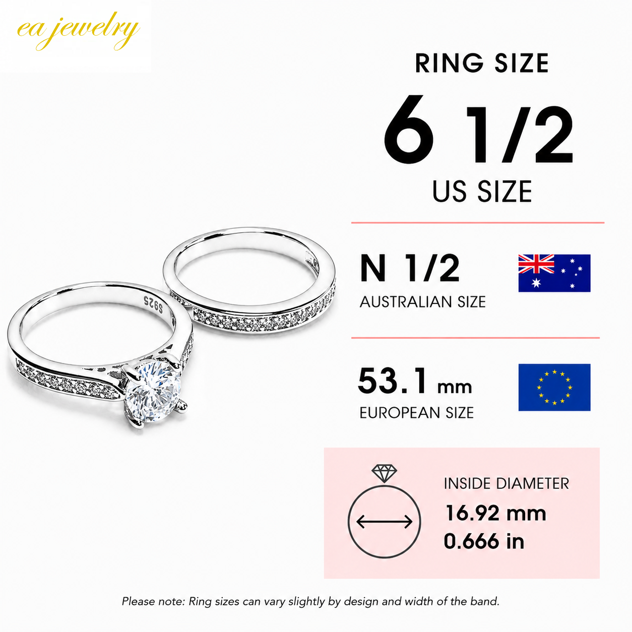 Celestia Duo Silver Ring Set