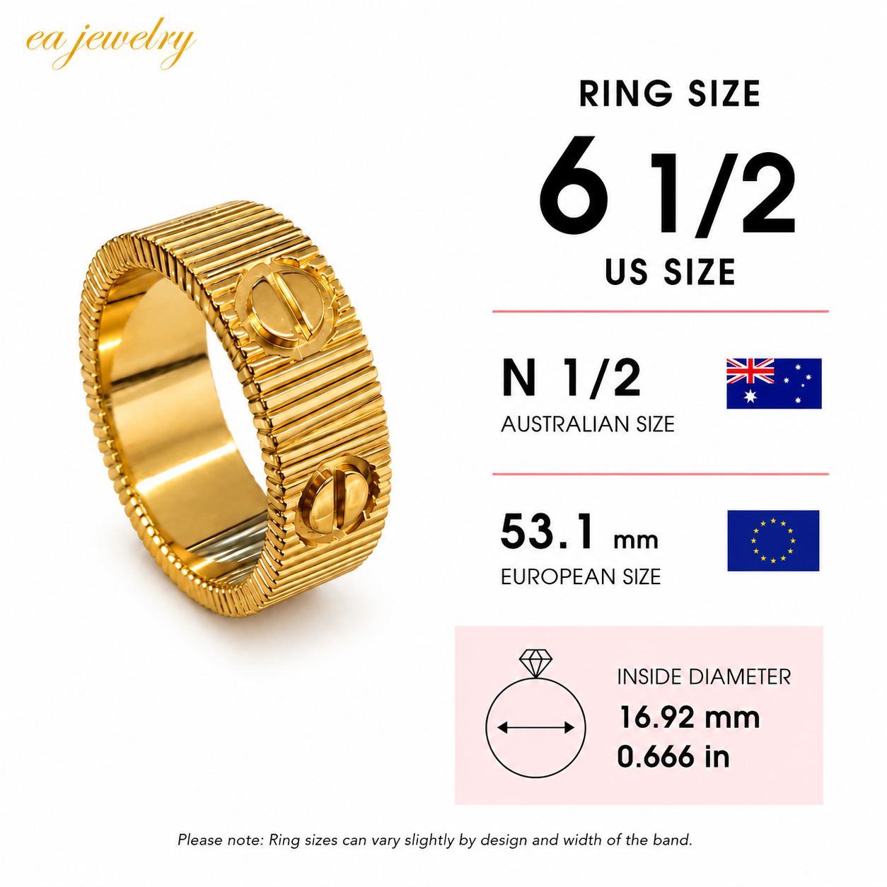 Uravéline Ribbed Ring – gold