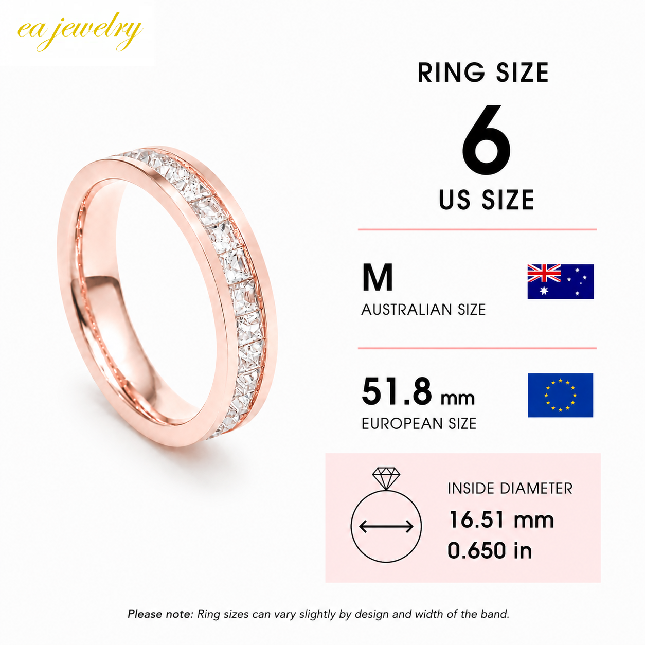 Rosavelle Crystal Band – Rose gold