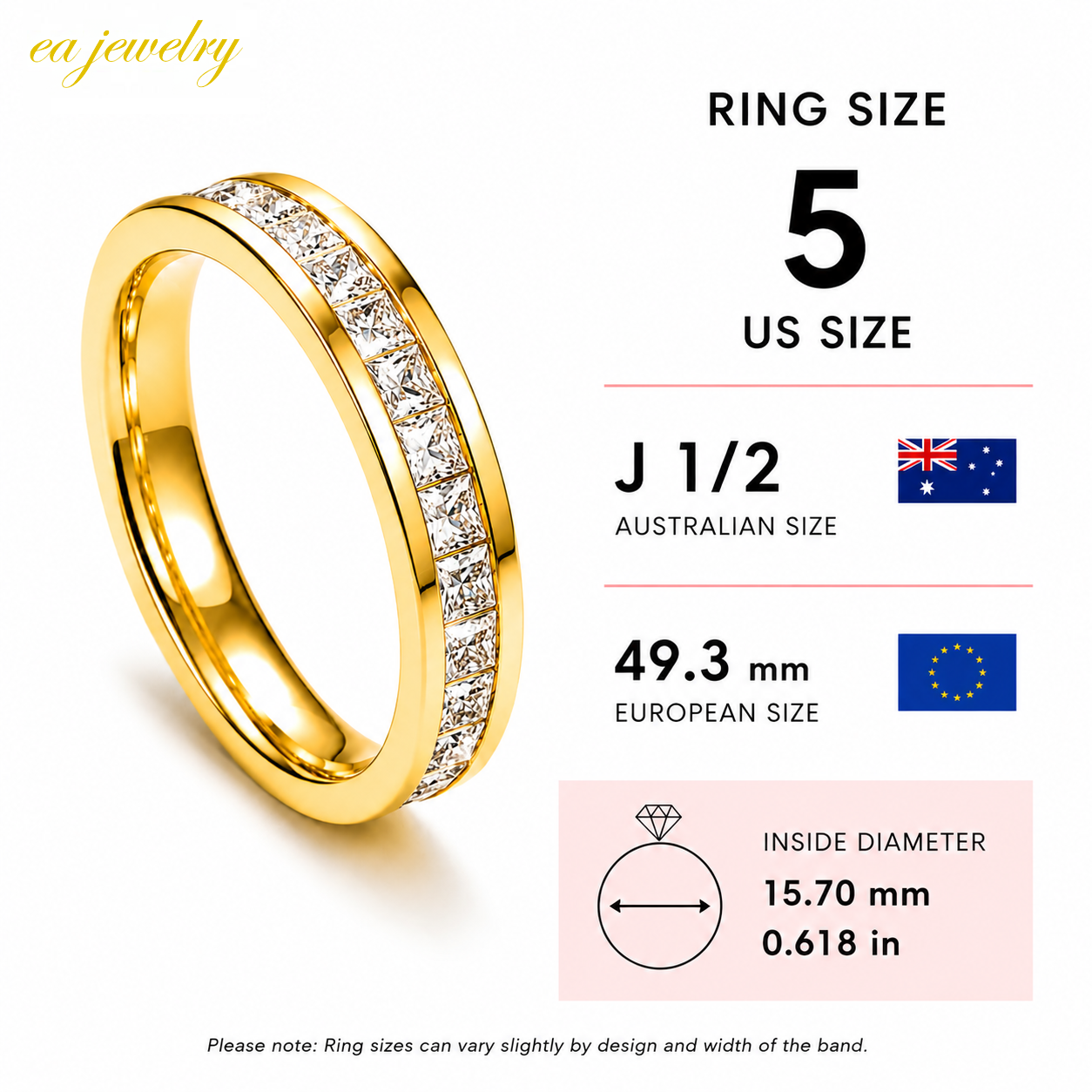 Rosavelle Crystal Band - Gold