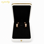 Rosé Screw Earrings