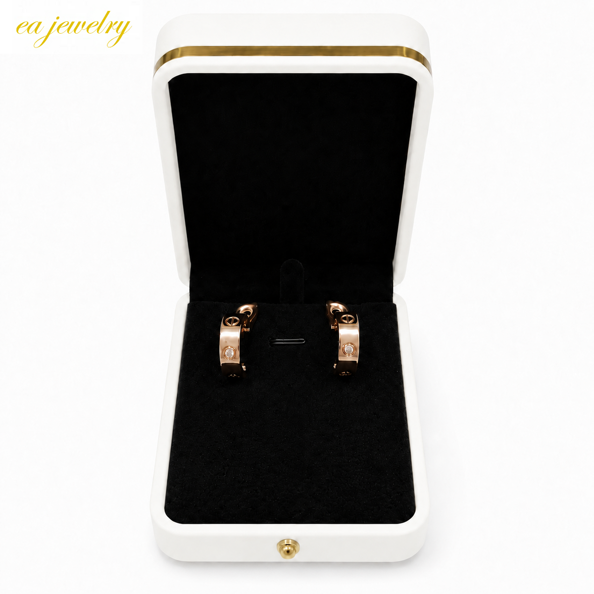 Rosé Screw Earrings
