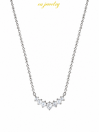 Silver Heart Glow Necklace